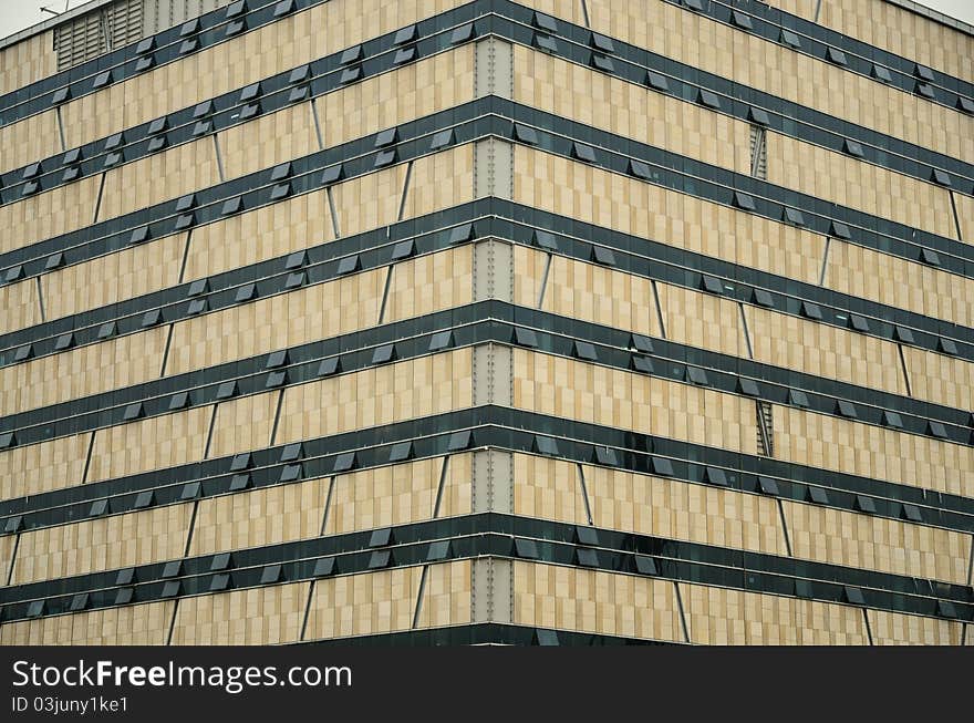 Windows and Walls of Modern Office Building