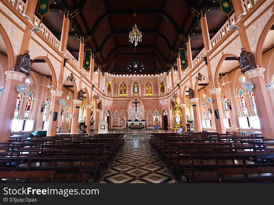 A White Church in thailand