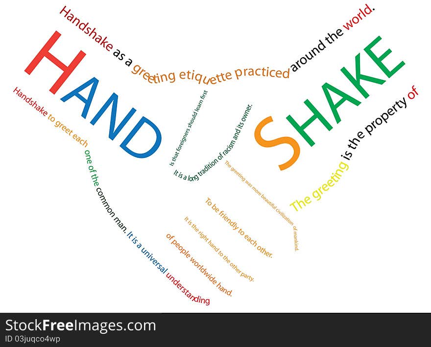 Congratulations shake hands business people. Congratulations shake hands business people