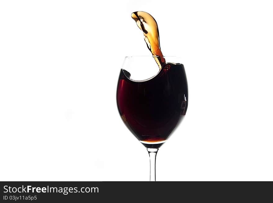 Glass Wine Splash