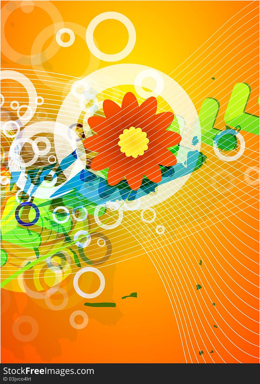 Abstract Beautiful Flower Background