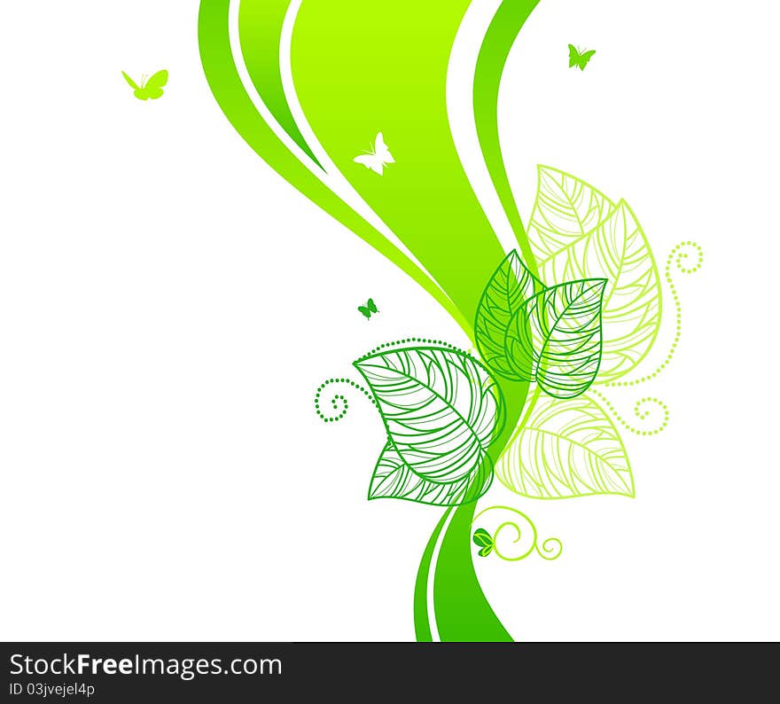 Vector illustration of Floral background