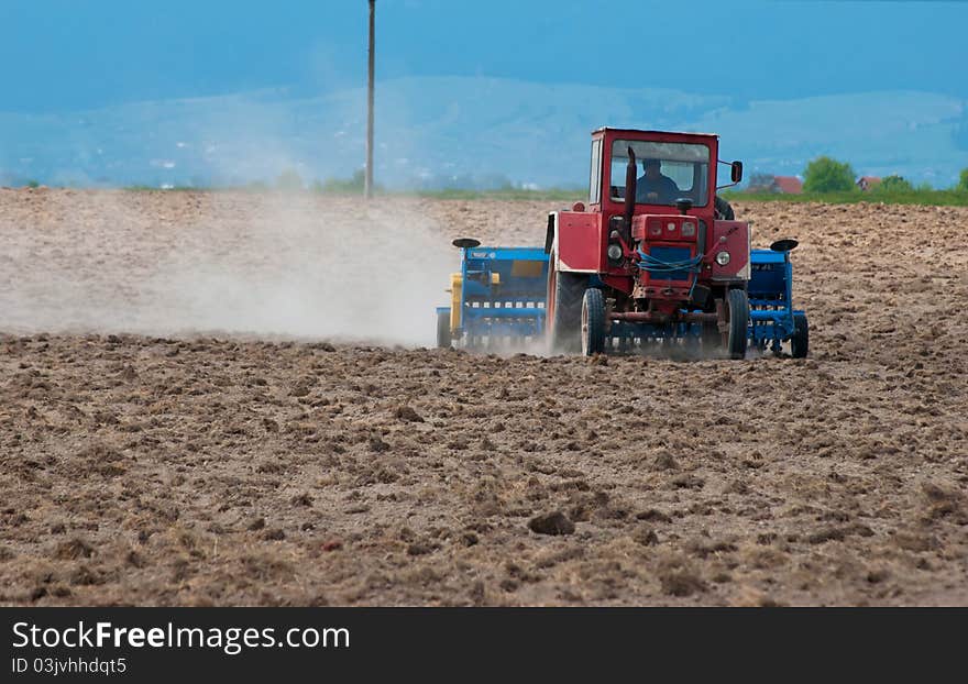 Tractor farming