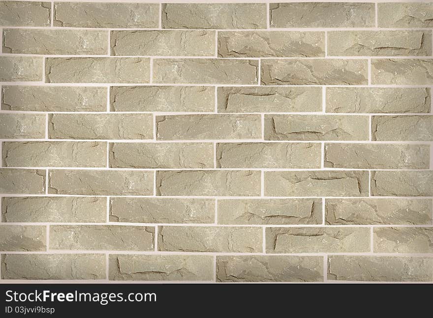 Crack stone brick wall