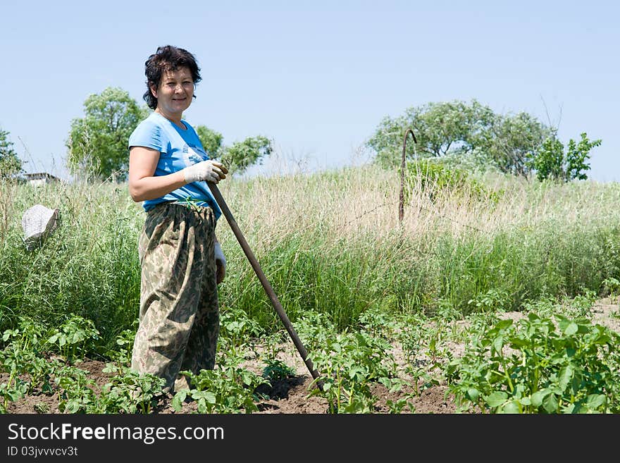 Woman-gardener