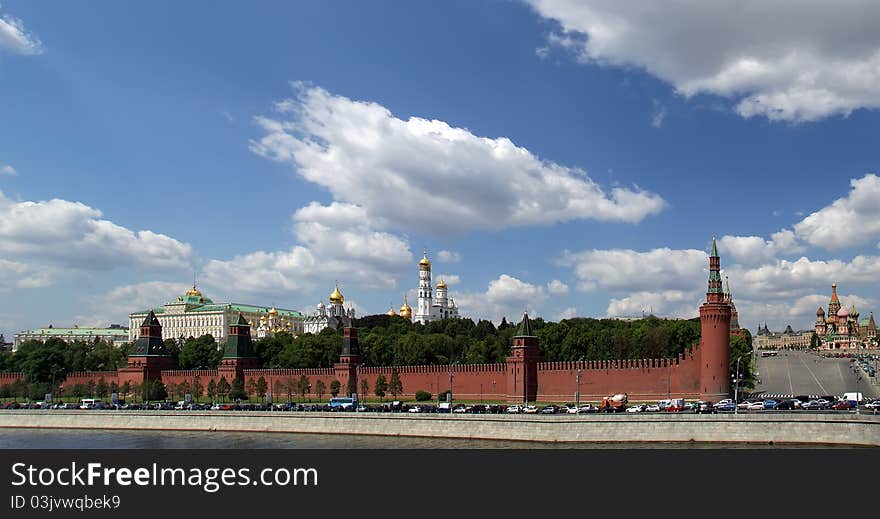 Moscow. Panoramic view of the Kremlin