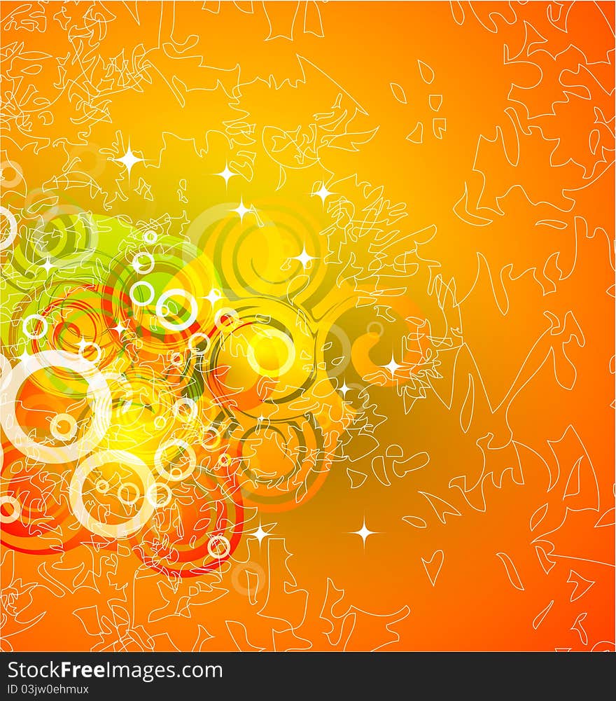 Abstract orange background