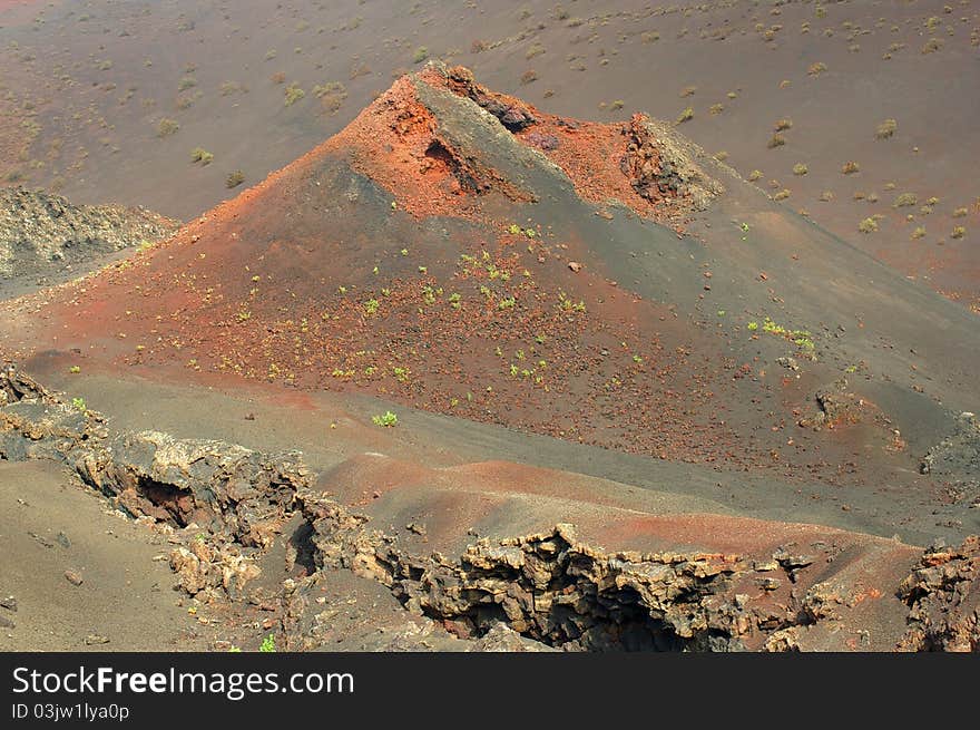 Volcanic crater