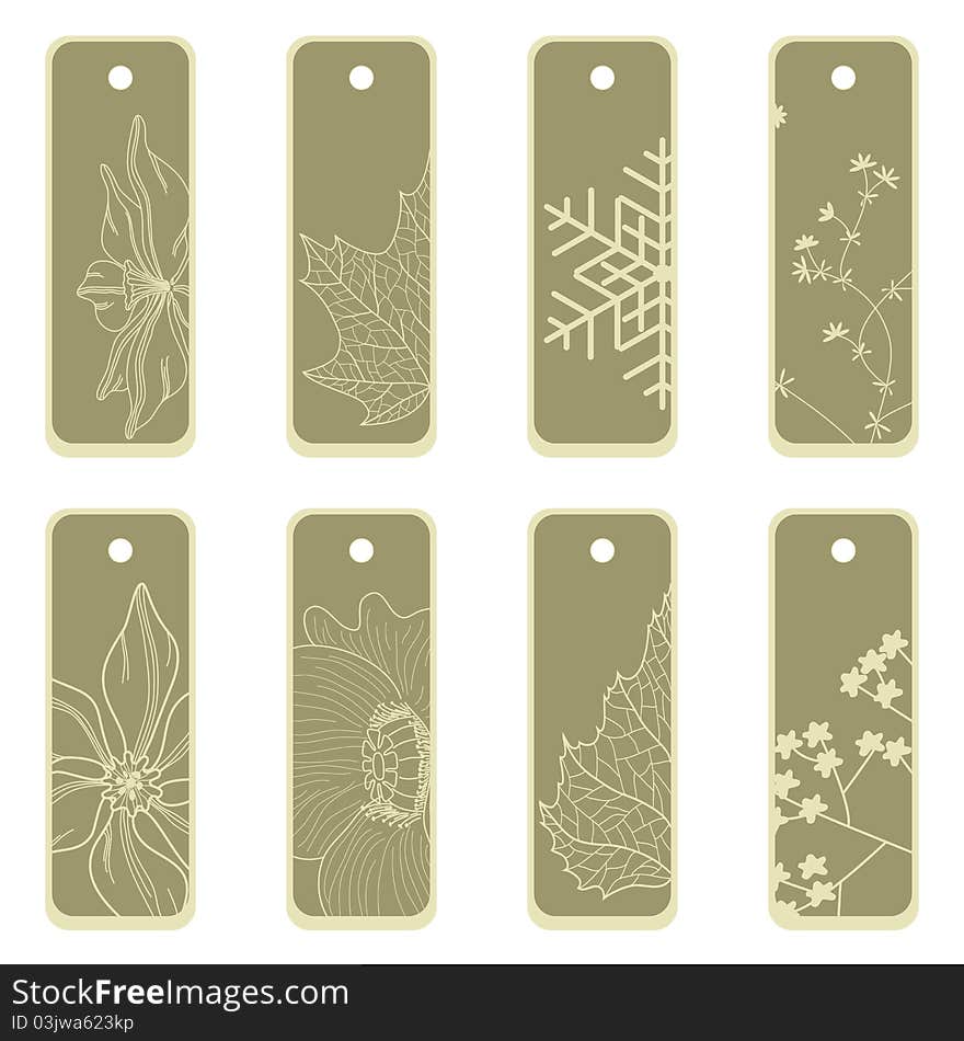 Vector sale label with seasonal flower decoration. Vector sale label with seasonal flower decoration.