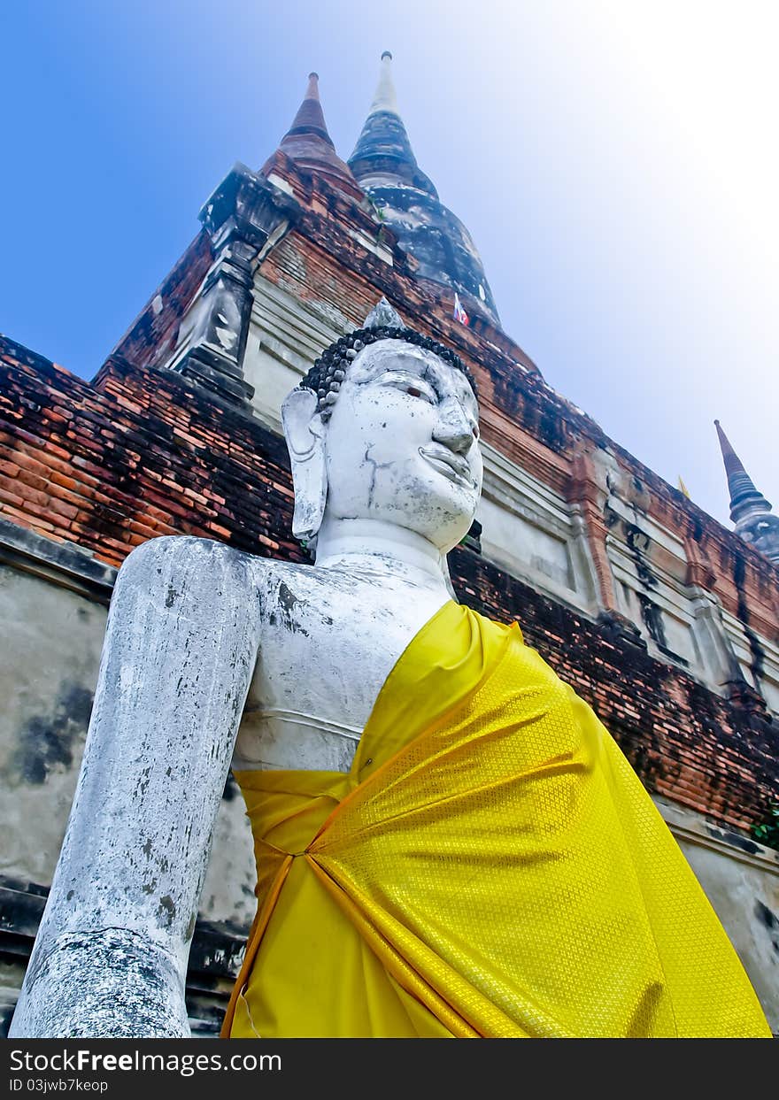 Temple Of Ayutthaya In Thailand