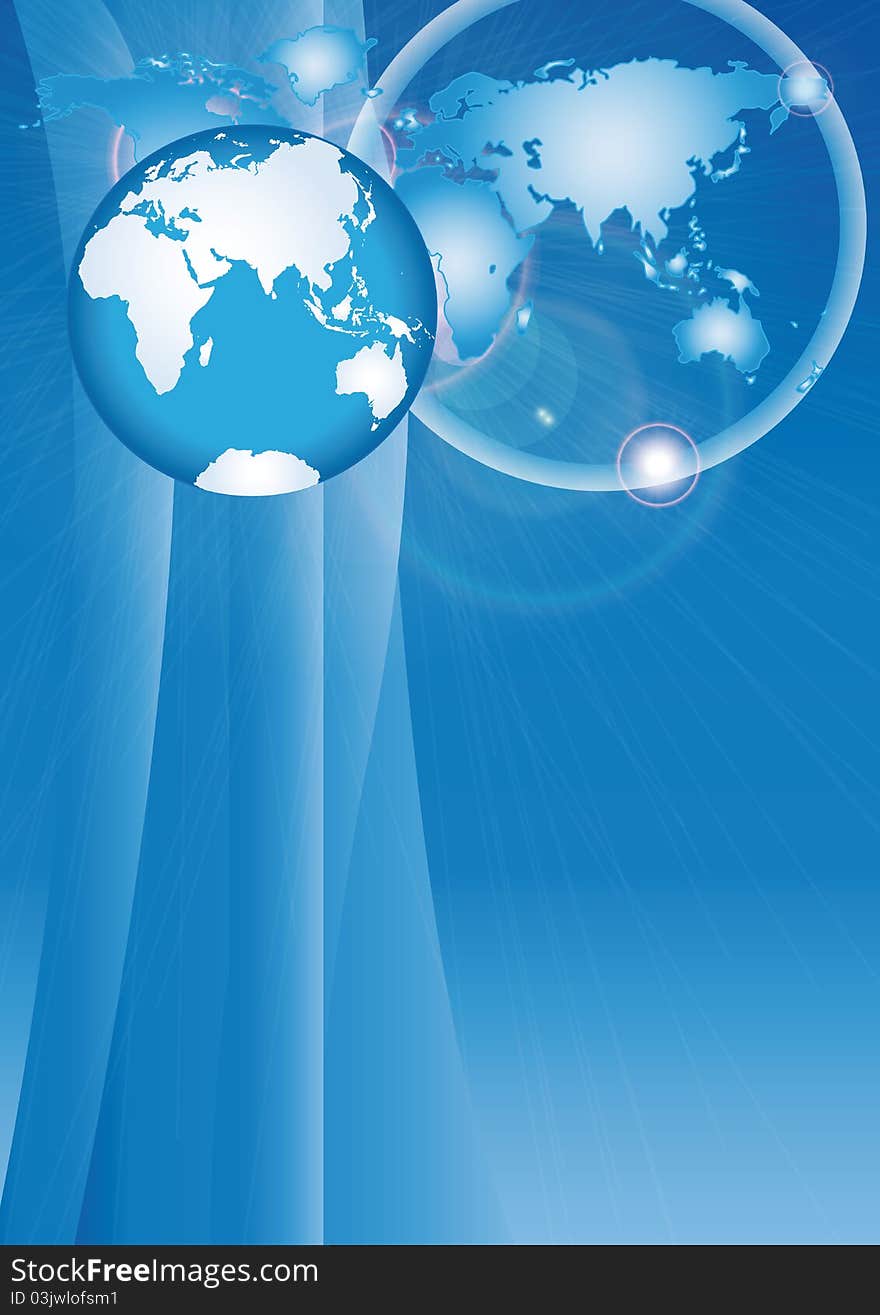 Global business or internet concept. Global business or internet concept