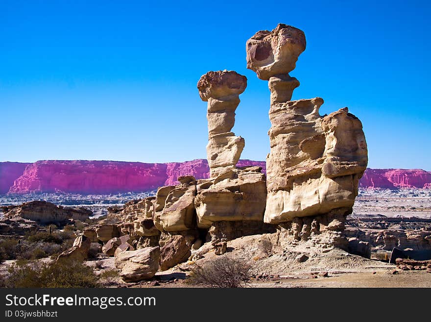 Rock in Ischigualasto National Park