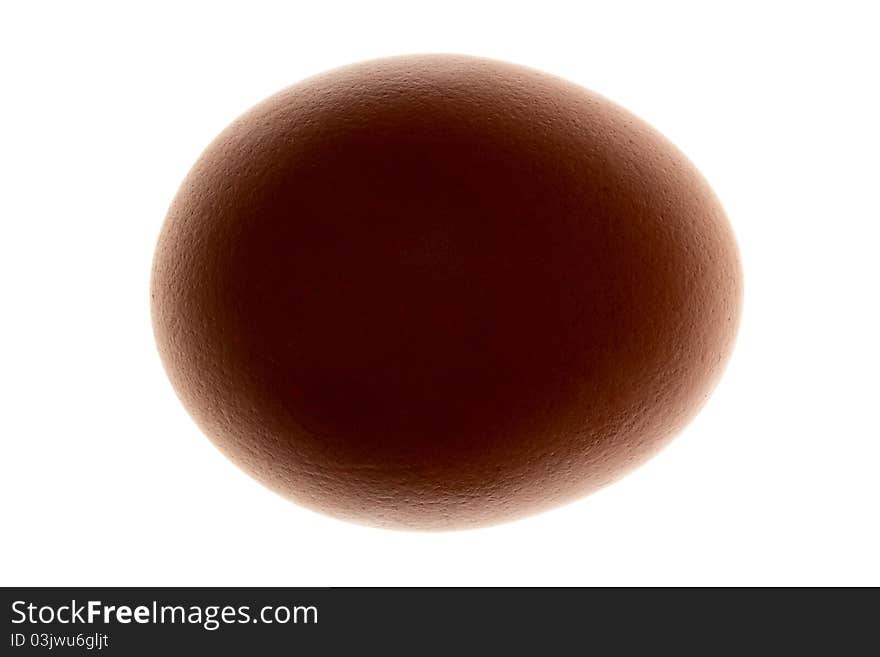 Chicken egg isolated on a white background