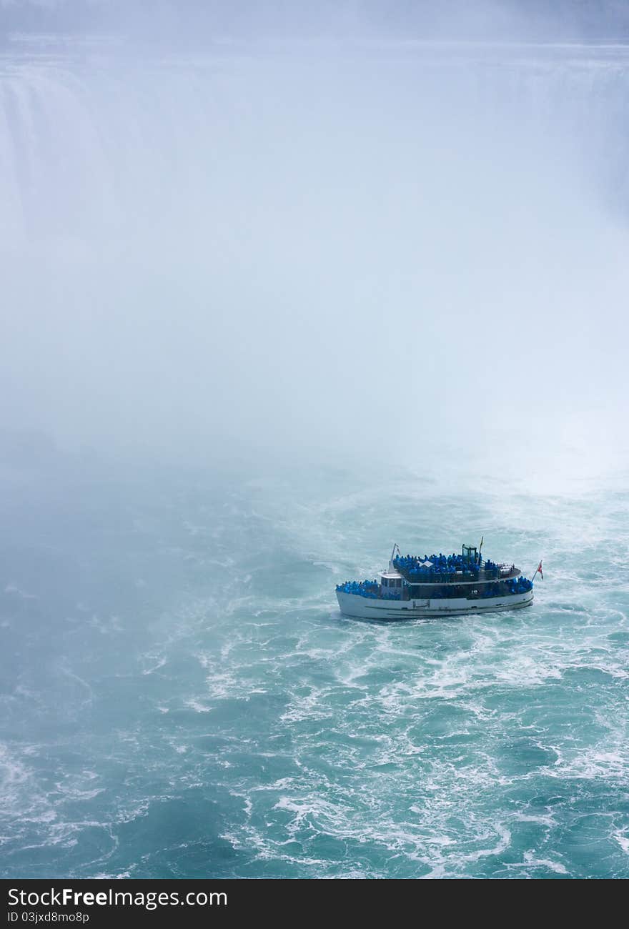 Tourboat At Niagara Falls