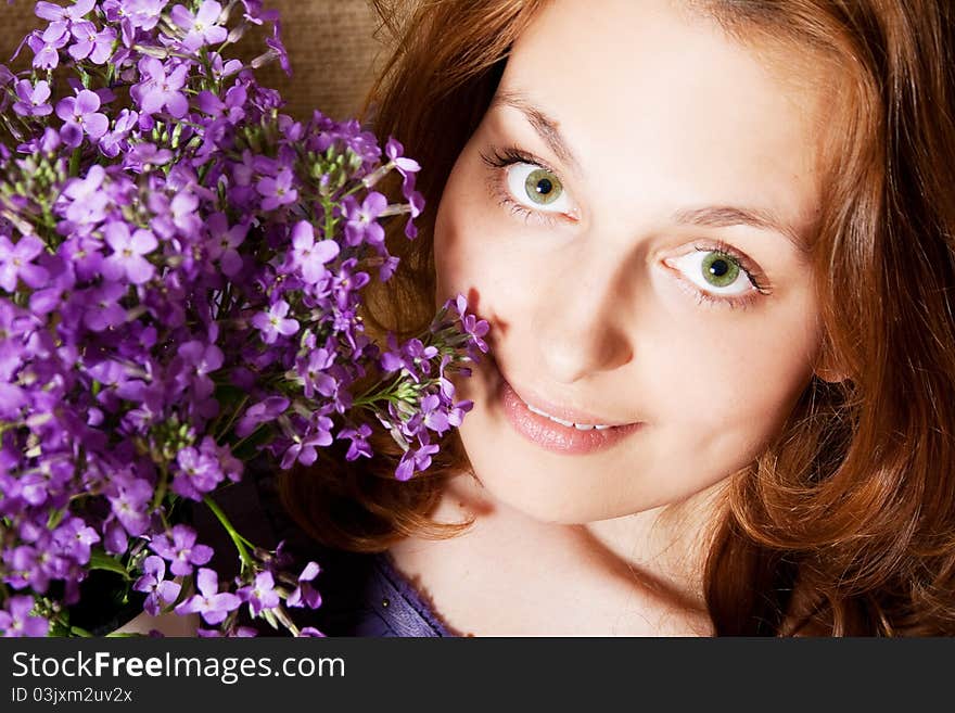 Portrait of beautiful woman