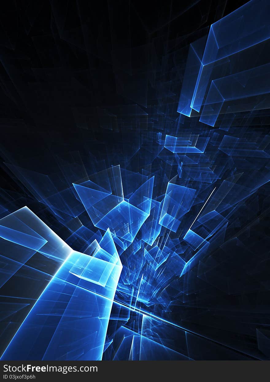 Dark Blue Abstract Background Composition