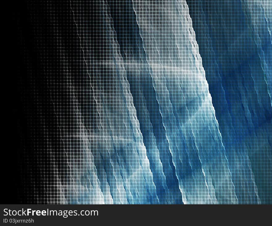 Abstract Black And Blue Texture