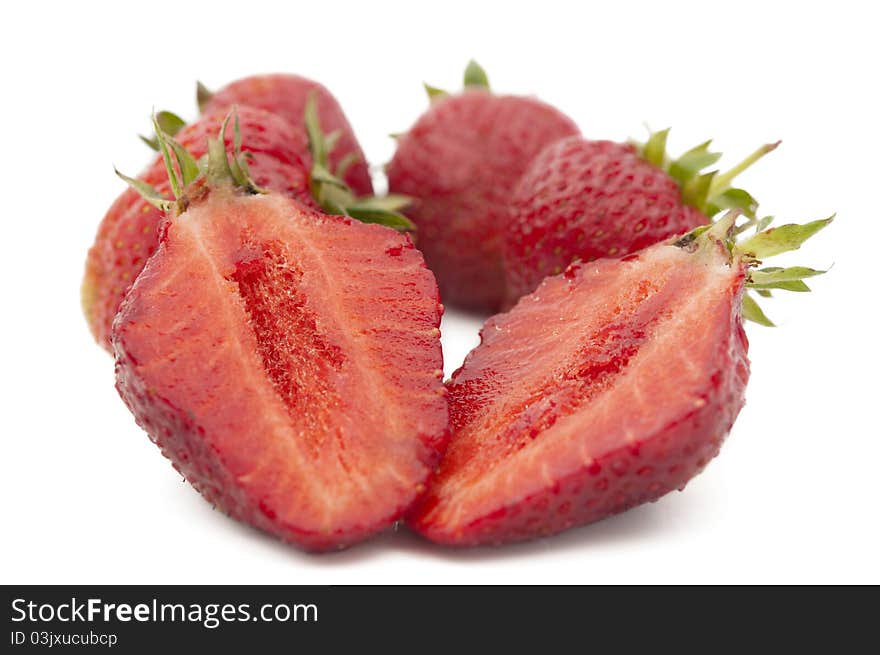 Strawberry on a white background