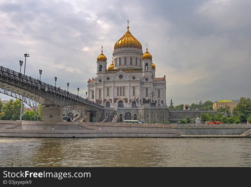 HDR of Christ the Savior Cathedral Moscow Russia