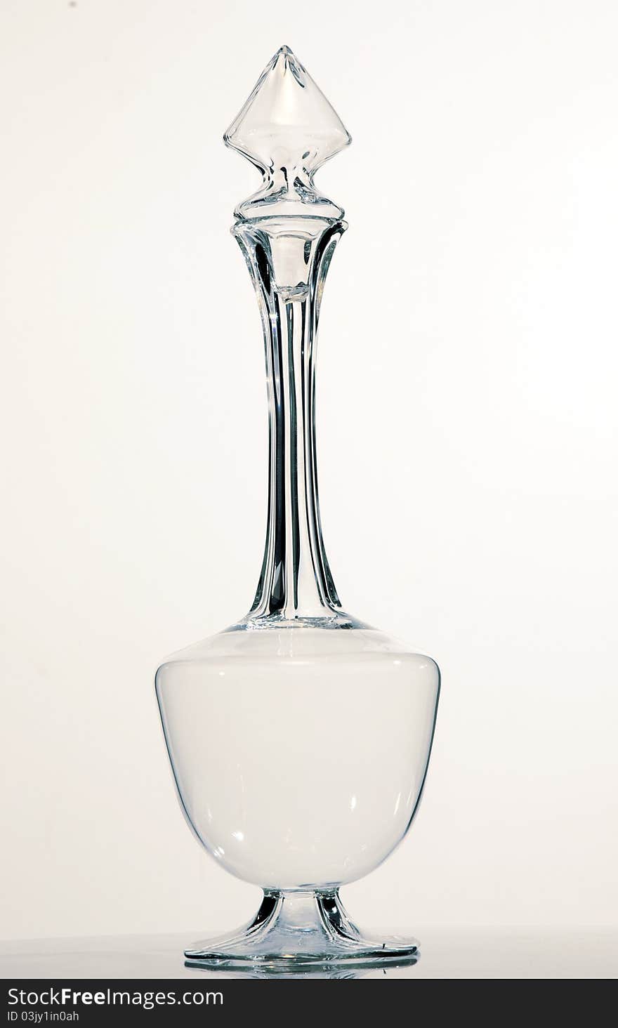 A crystal classic wine carafe. A crystal classic wine carafe