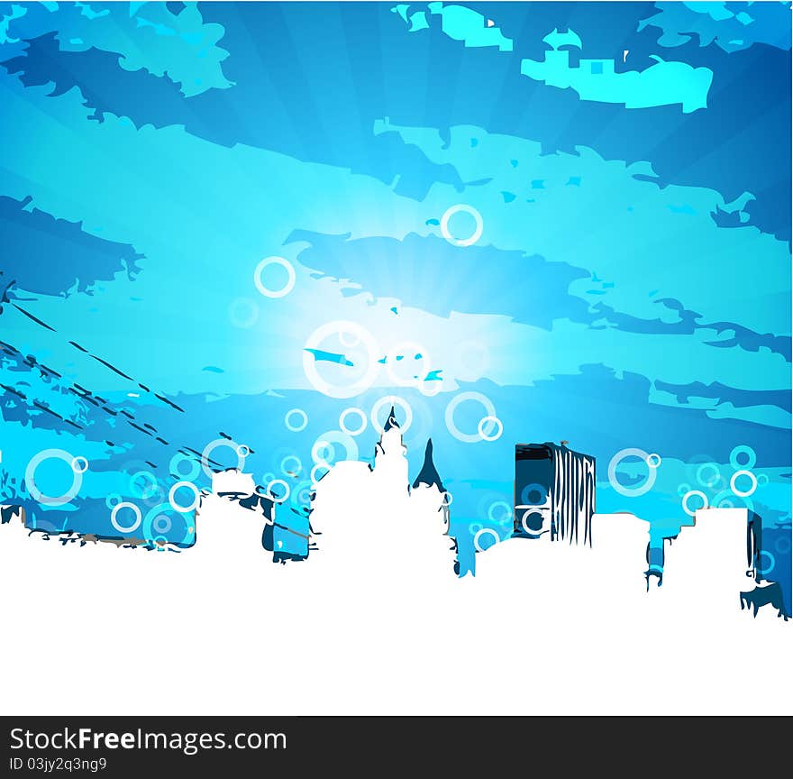 Blue abstract  background