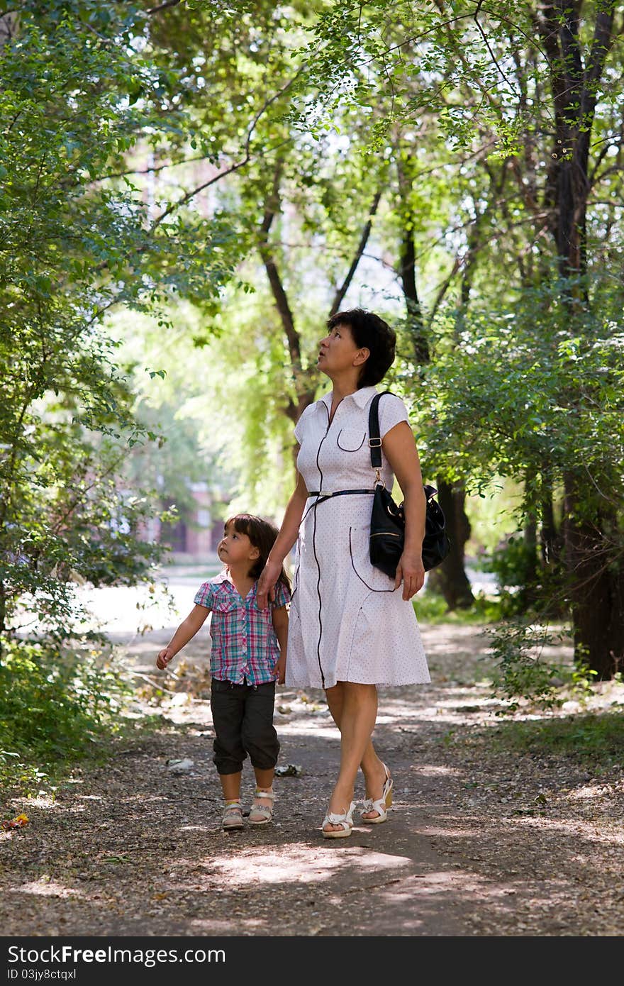 Grandmother And Granddaughter