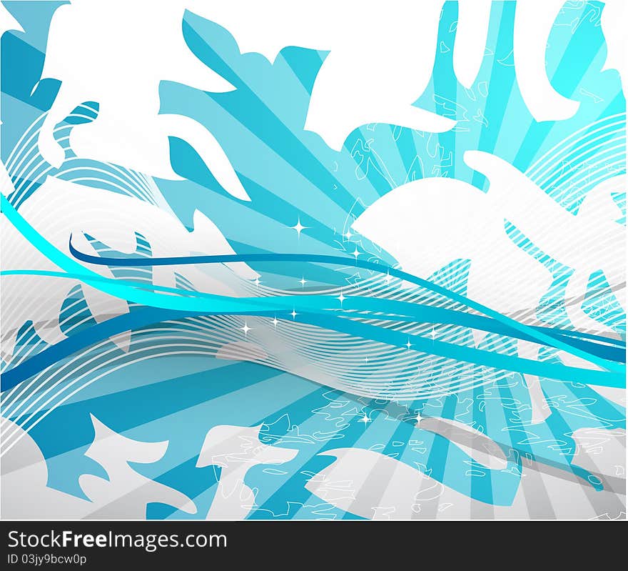 Blue abstract  background