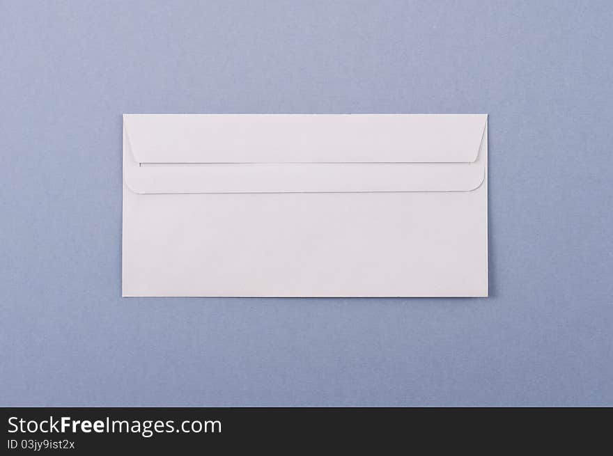 Blank envelope with clipping path