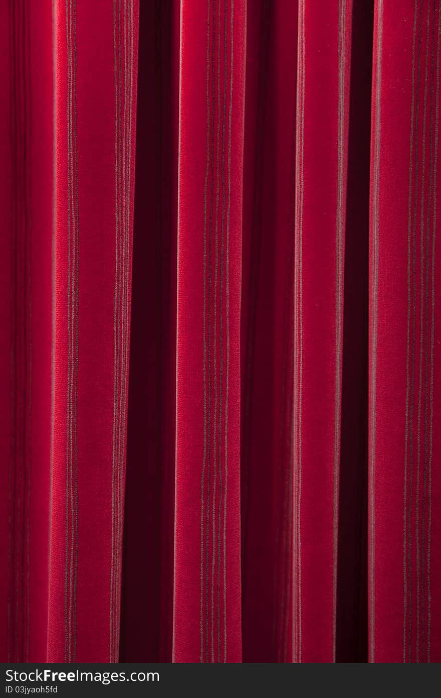 Background of red closed curtain. Theater. Background of red closed curtain. Theater.