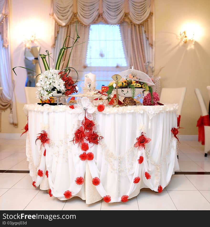 Table setting before a wedding. Table setting before a wedding