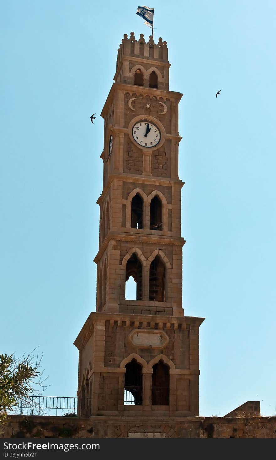 Tower in the old city of Akko. The city is considered one of the world's landmarks and cities listed as World Heritage by UNESCO. Tower in the old city of Akko. The city is considered one of the world's landmarks and cities listed as World Heritage by UNESCO.