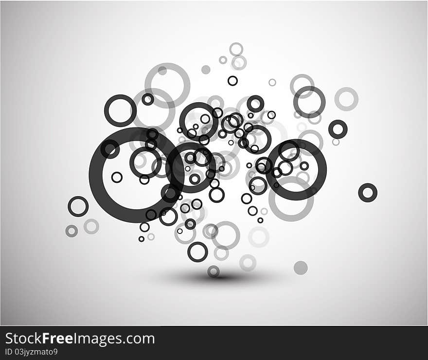 Black Abstract Geometric Background