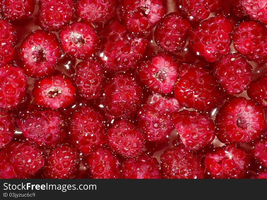 Image of juicy, ripe raspberries. Image of juicy, ripe raspberries