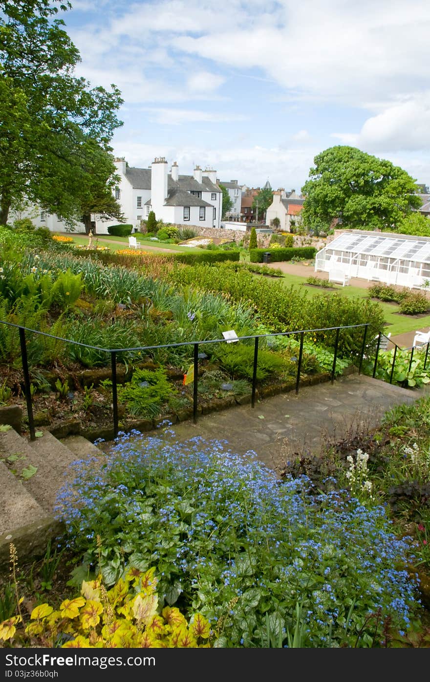 The colorful scottish garden