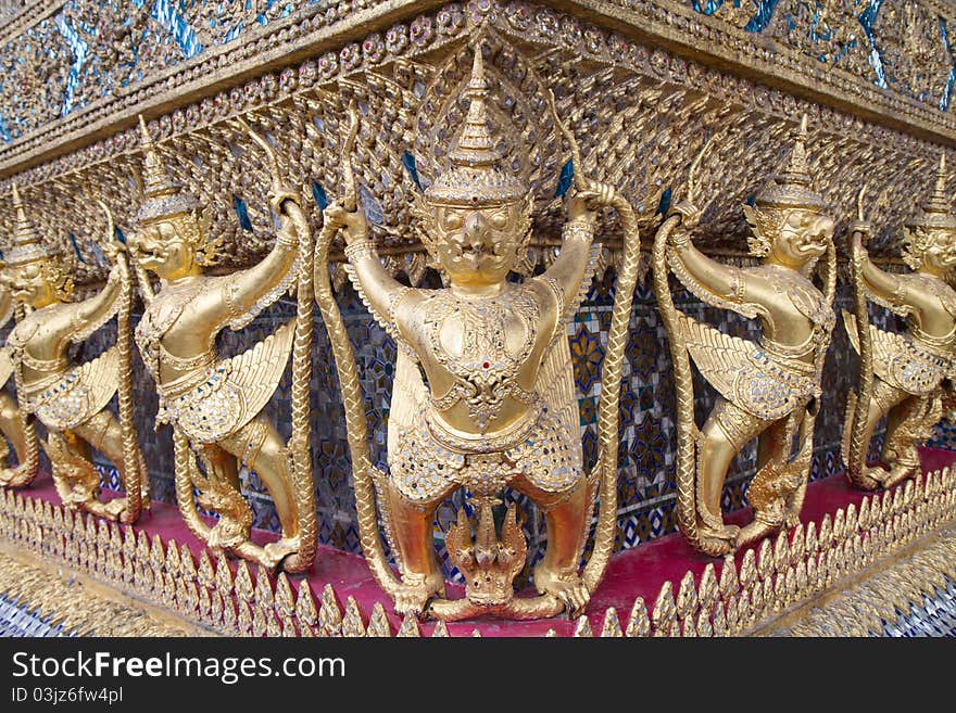 Garuda in front of the church ,grand palace Thailand. Garuda in front of the church ,grand palace Thailand