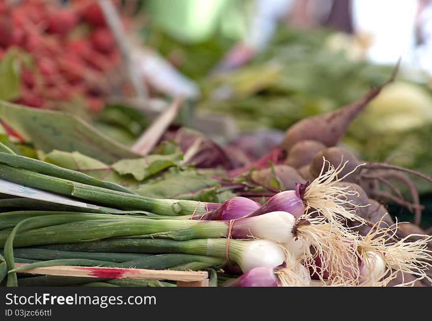 Fresh Onion At The Local Market