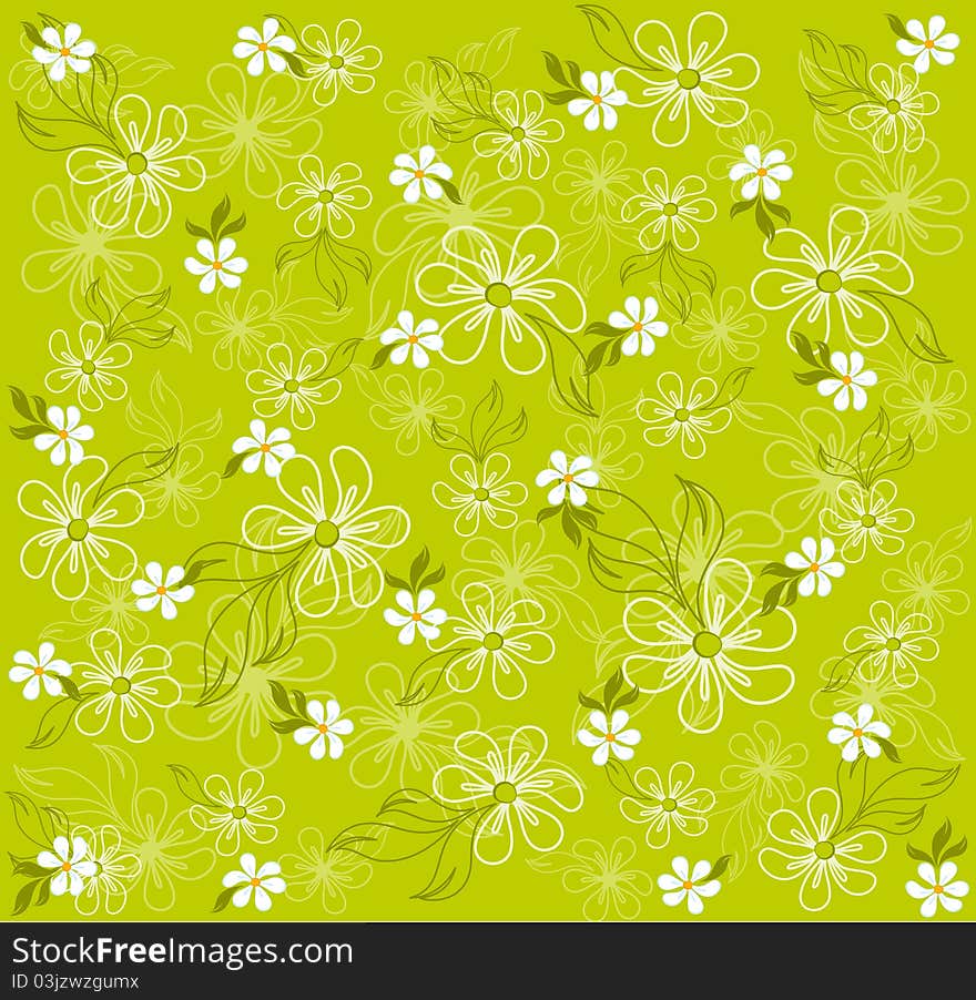 Abstract background with beautiful flowers