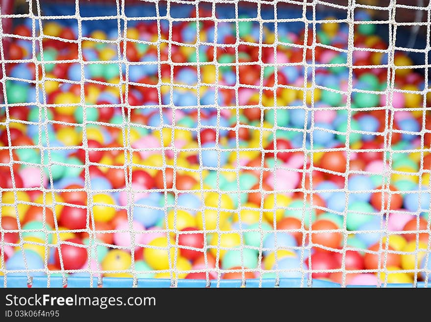 The Rope net with colorful ball