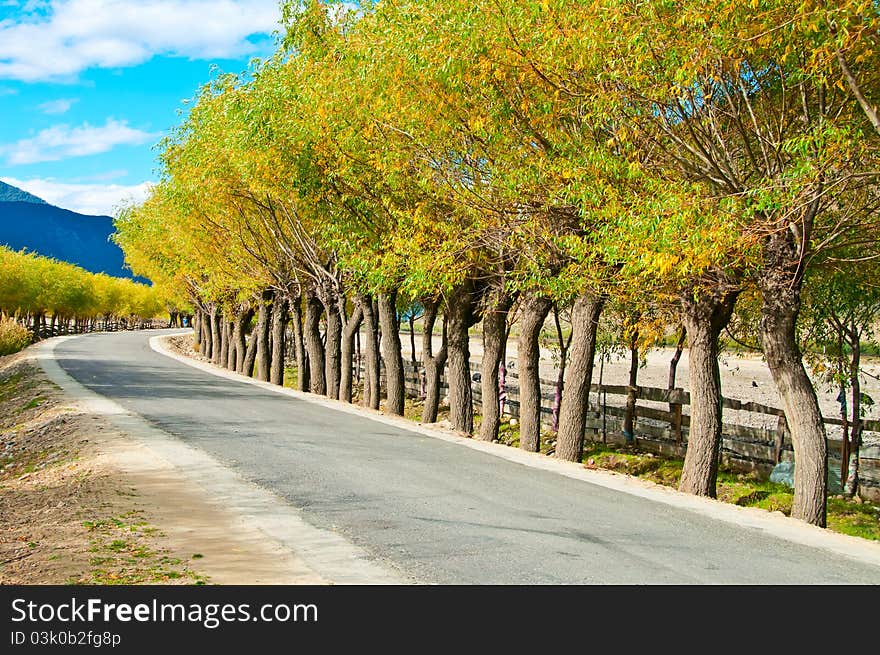 Bending and road surface flat road