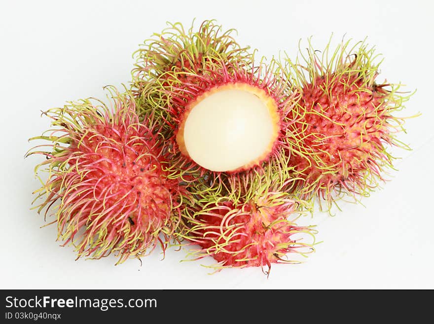 Tropical fruit, rambutan