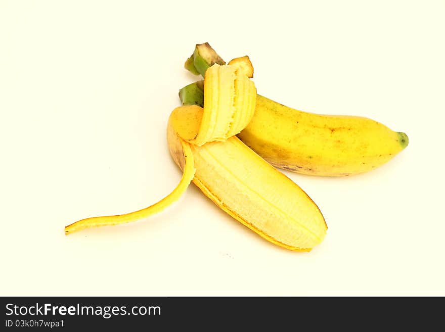 Peeled banana