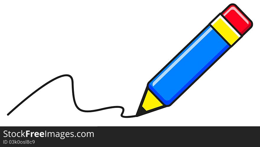 Illustration of pencil icon created by