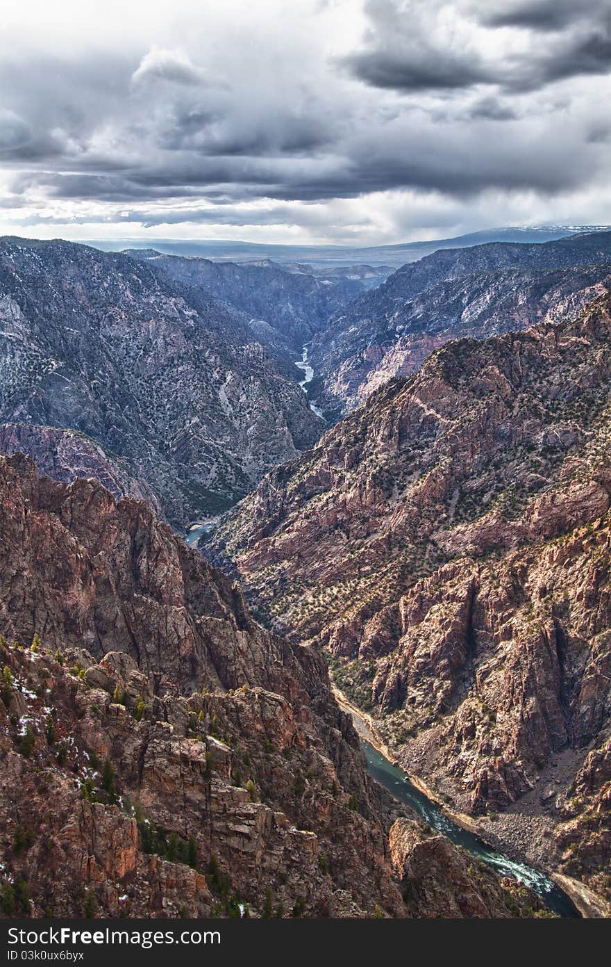 River in Black Canyon of the Gunnison Park, CO