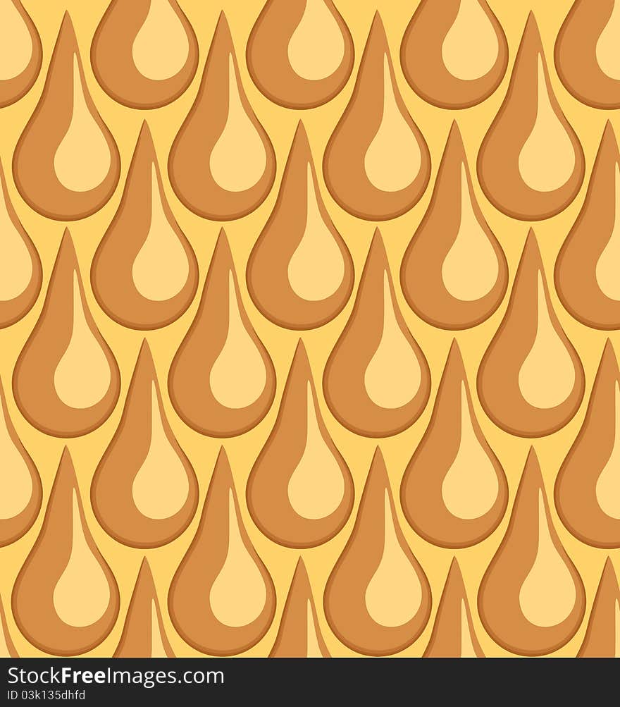 Drops of chocolate,  vector seamless pattern