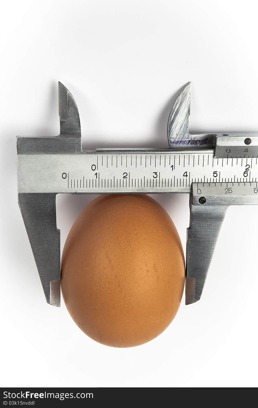 Sliding gauge with an egg