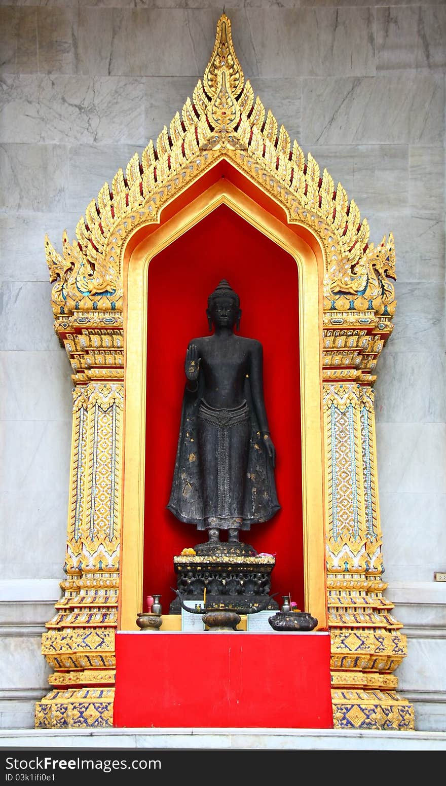 Buddha image in The Marble Temple