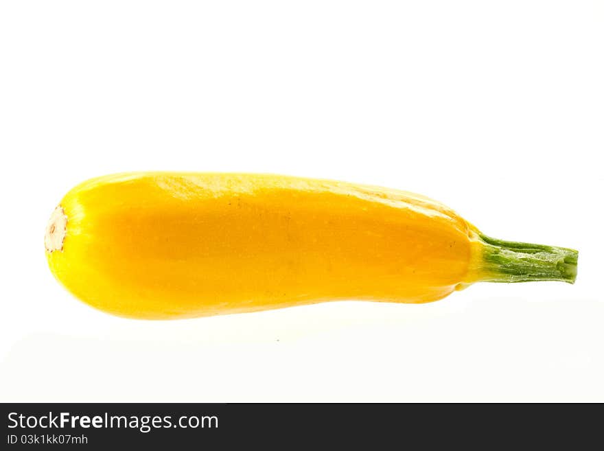 Fresh yellow squash isolated on a white background. Fresh yellow squash isolated on a white background