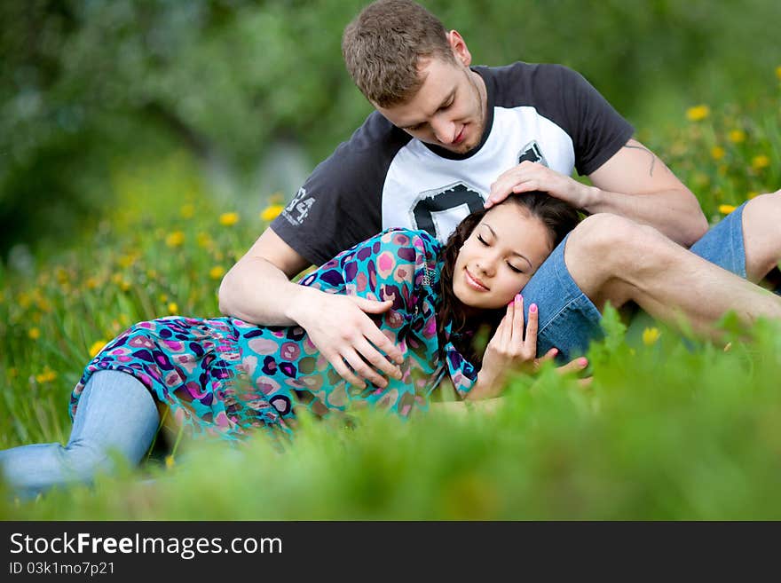 Portrait of a beautiful couple