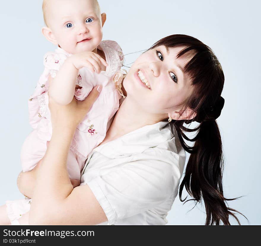 Embrace between mother and daughter