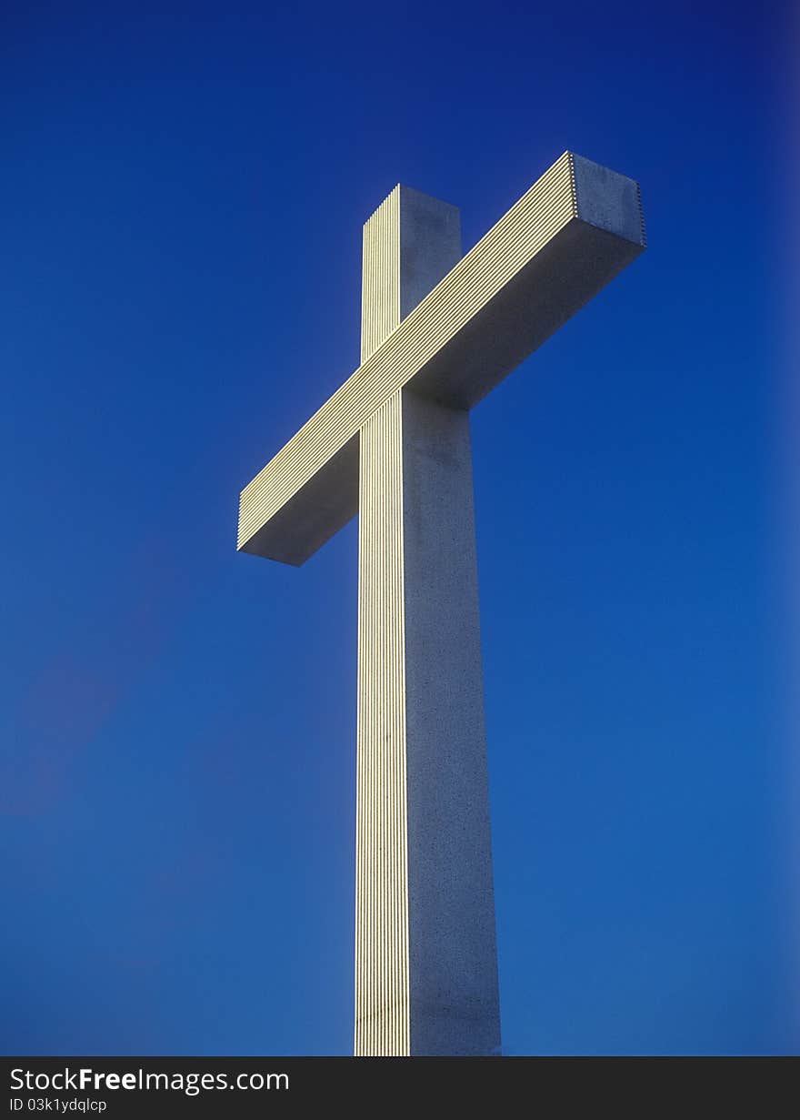 Cross on the square.